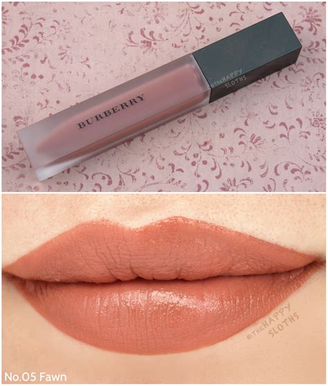 burberry liquid lip velvet fawn swatches|Burberry lip velvet review.